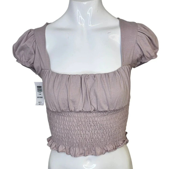 Aritzia Tops - Aritzia Sunday Best Luma Shirt in  Munro Mauve Size 2XS NWT Smocked Puff Sleeve